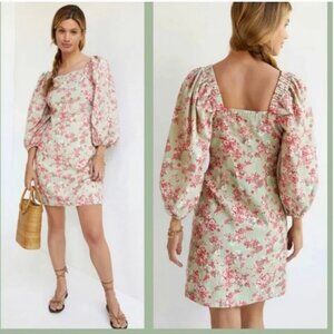 Anthropologie Forever that Girl Puff Sleeve Mini Dress